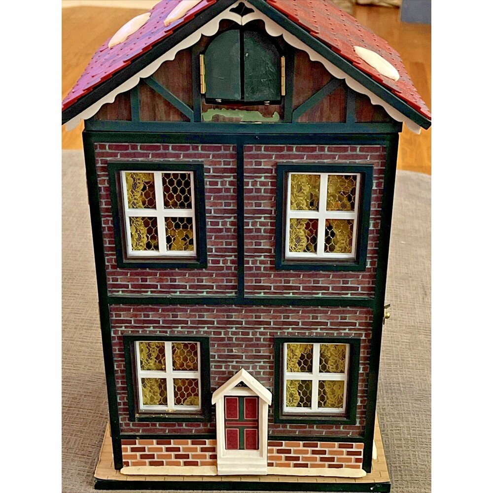 VTG Christmas Wind Up Musical House Lighted Santa Holiday Classics Collection - Picture 2 of 8